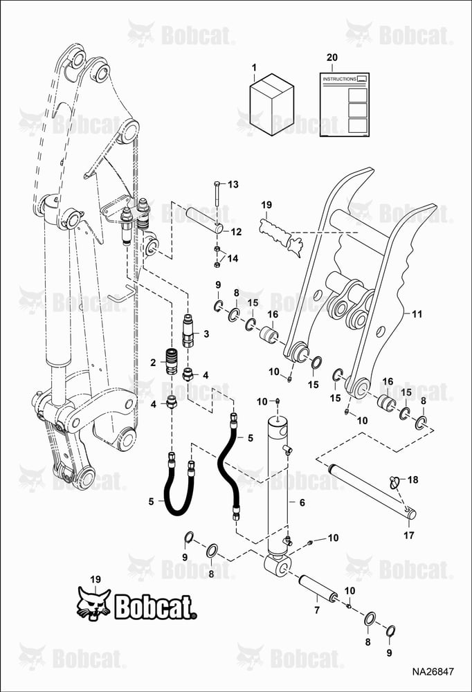 Clamp (Kit) (W/OX-Change) (W/Aux) (E26, E32 & E35)  AFM100101 & Above