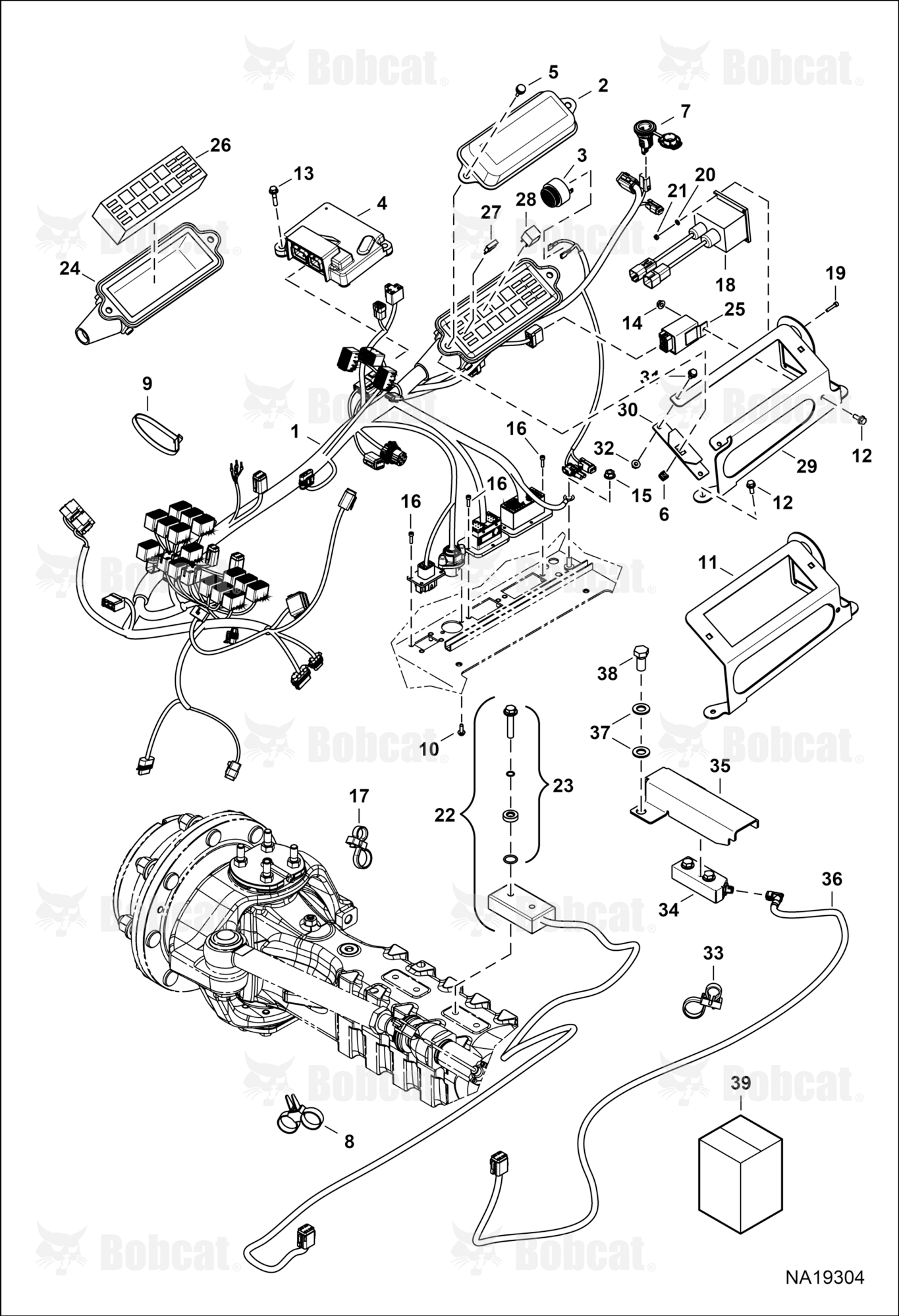 CAB Electrical Circuitry (Lower Harness)