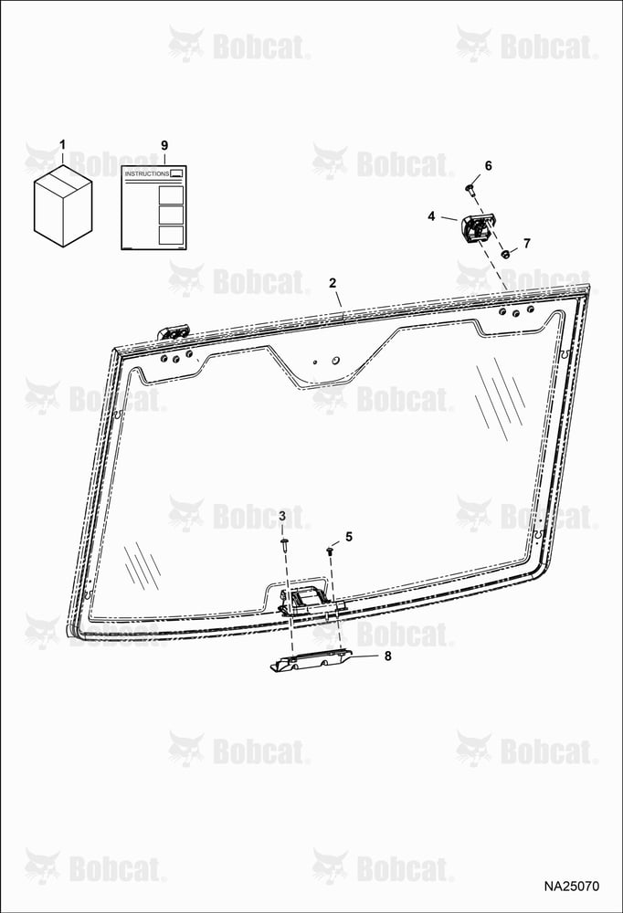 CAB Windshield Kit (Fixed Window)
