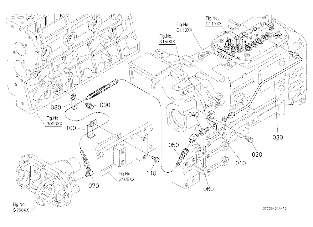 Hydraulic Oil Line (Front Differential)