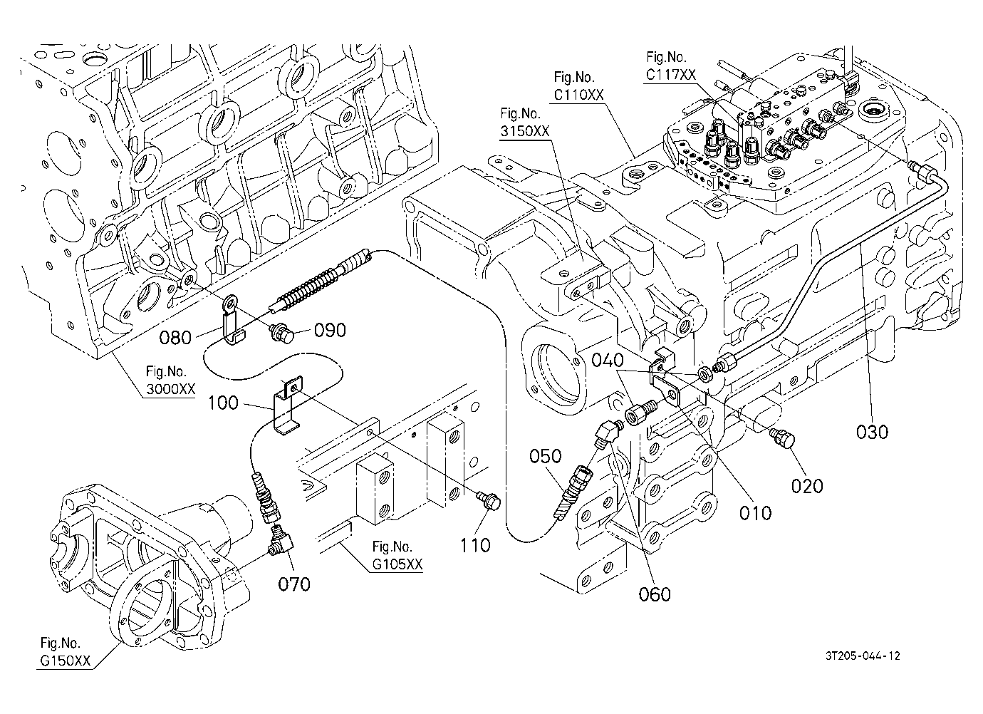 Hydraulic Oil Line (Front Differential)