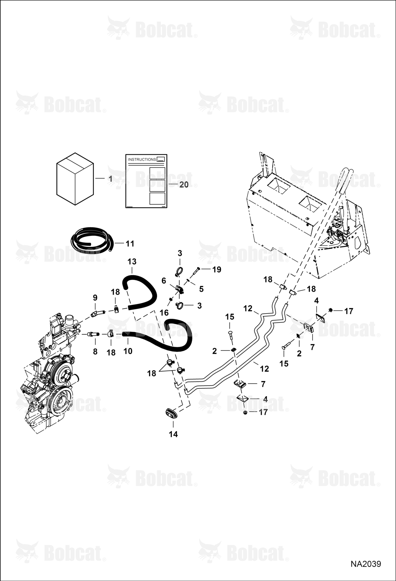 Heater & A/C (Heater Plumbing Kit)  A3NT11001 - A3NT17269, A3NU11001 - A3NU12721
