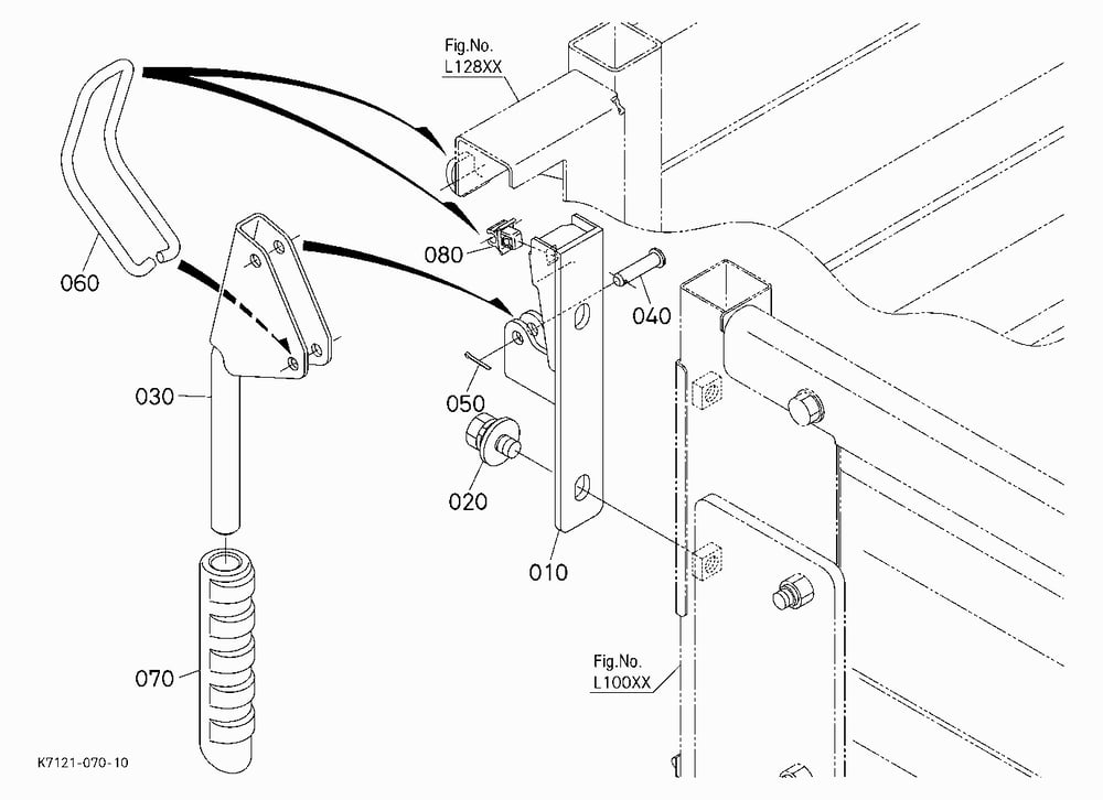 BOX GATE LOCK (FRONT RIGHT) [BED LINER] [FSG]