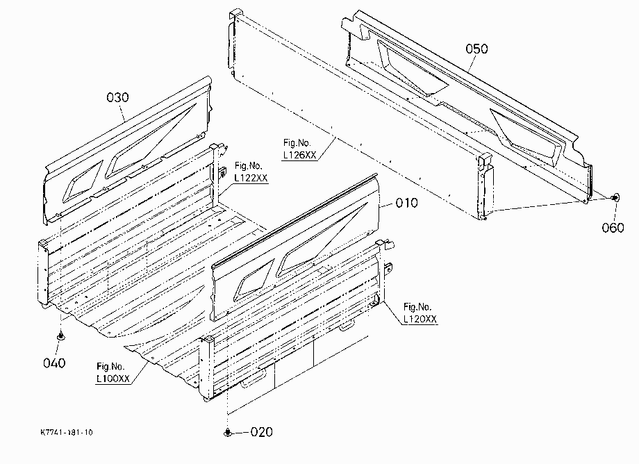 BOX COVER [EXCEPT BED LINER]