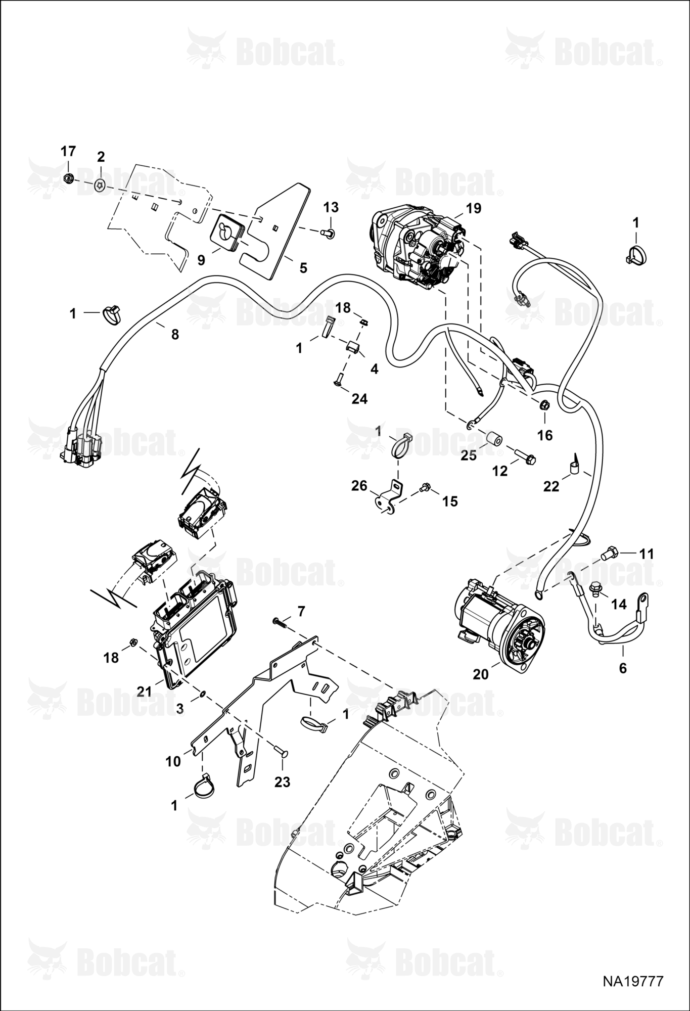 Engine Electrical Circuitry (Engine Harness, Sensors, ALT & Starter)