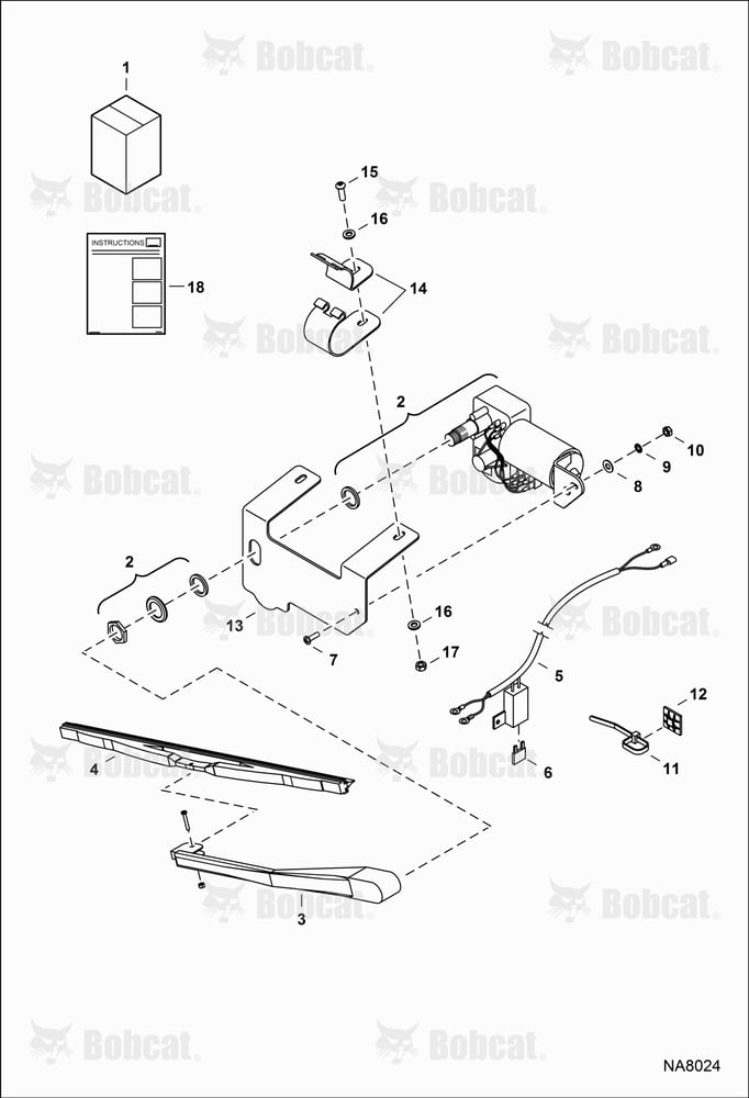Wiper Kit (Fixed) (Poly Cab)
