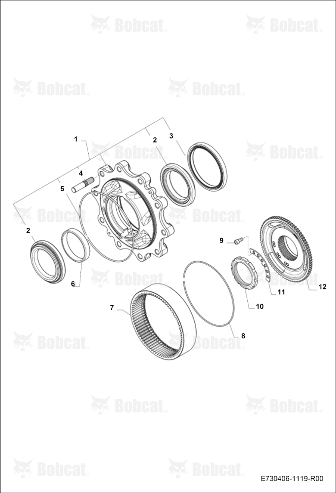 Rear Axle Wheel Hub 4WD