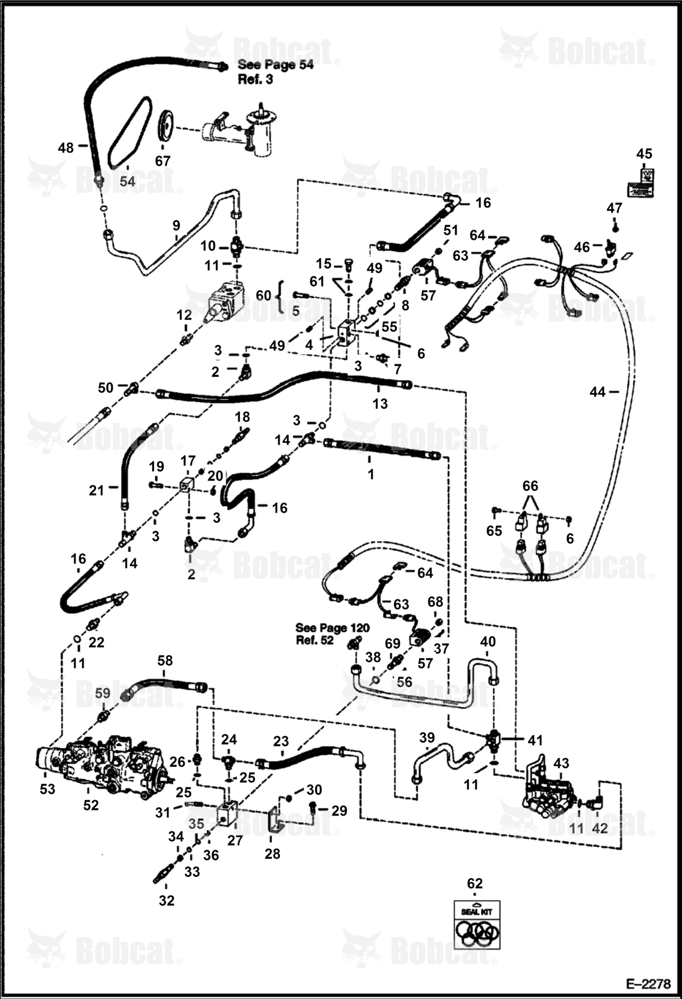 High Horsepower Hydraulics (W/Apitech Valve) 512811001 & Above & 510375001, 509715001 & Above