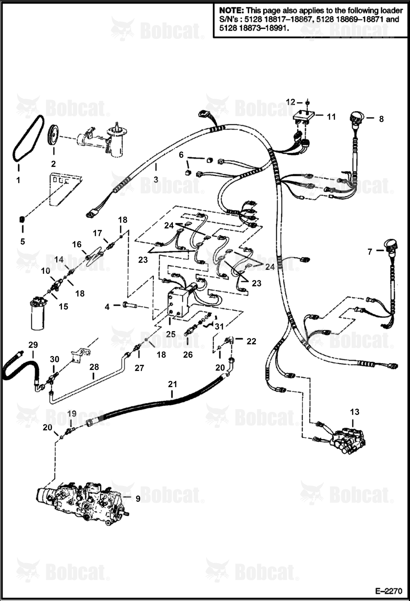High Flow Hydraulics (Hydrostatic Circuitry) (SEE NOTE) 512816001 - 512818891, 509718001 - 509718812