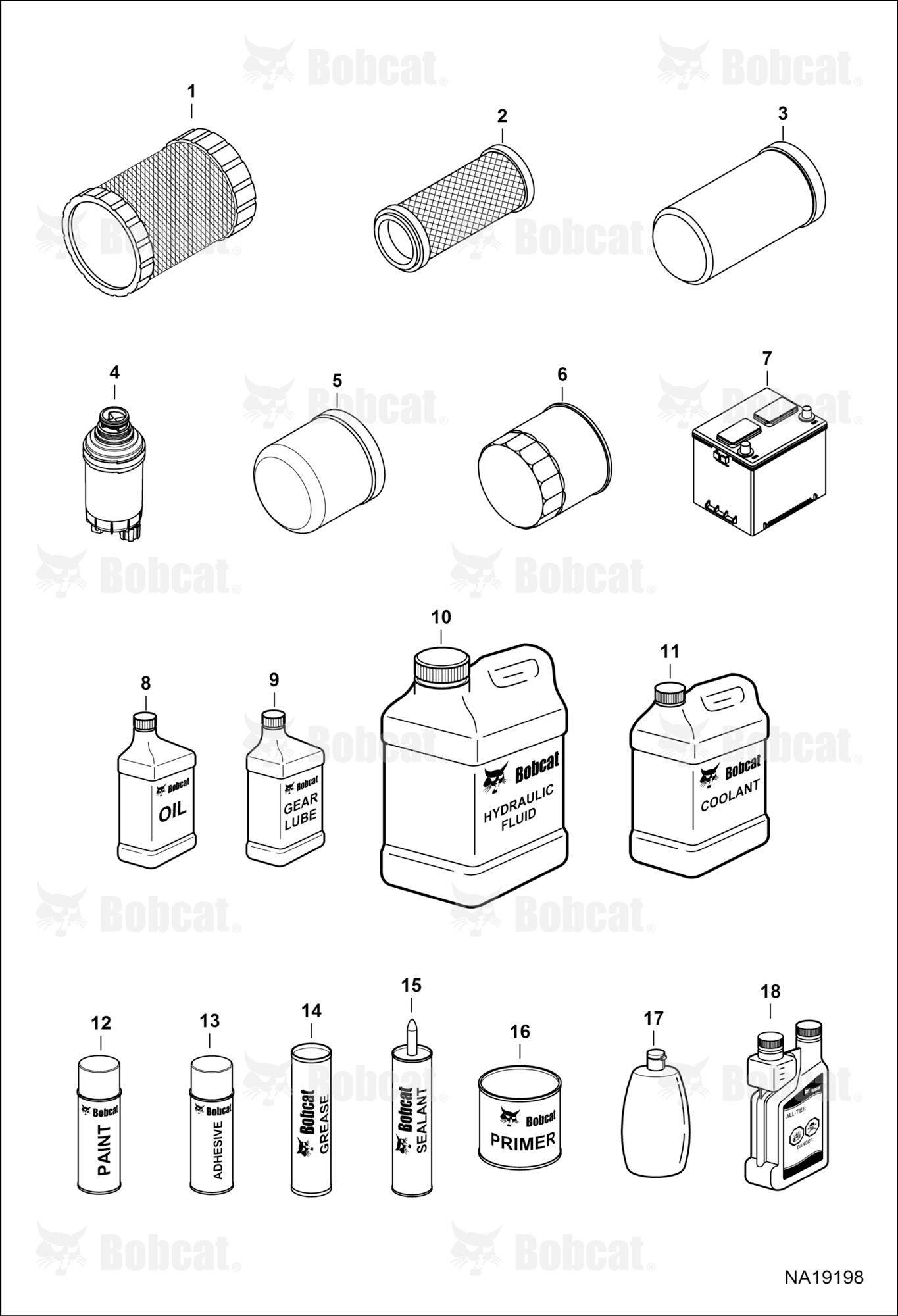 Maintenance Items (Service Parts)