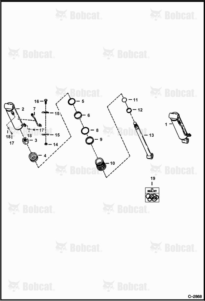Tilt Cylinder (W/Replaceable Tube)