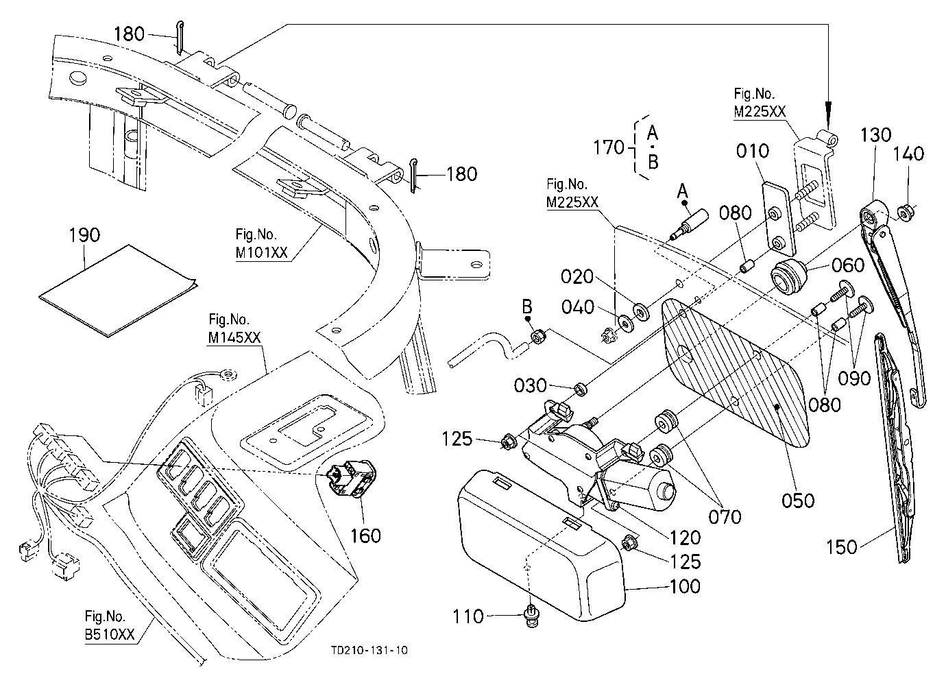 Rear Wiper Kit (W/G No.L8334) [A] [Option]