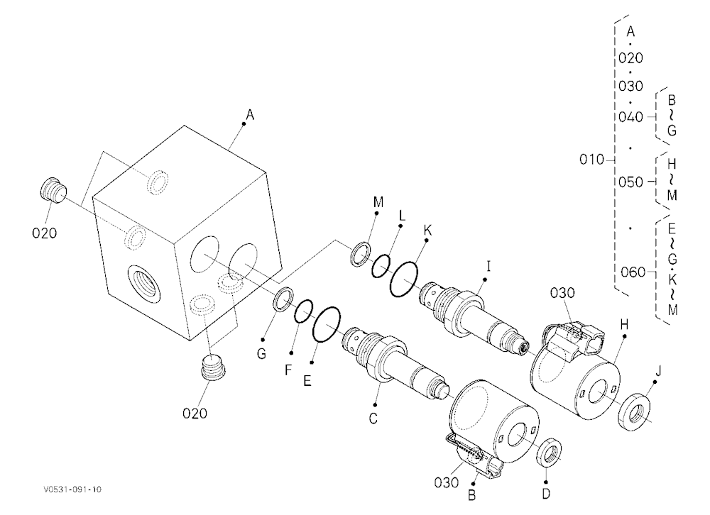 Control Valve (Right) [Component Parts]