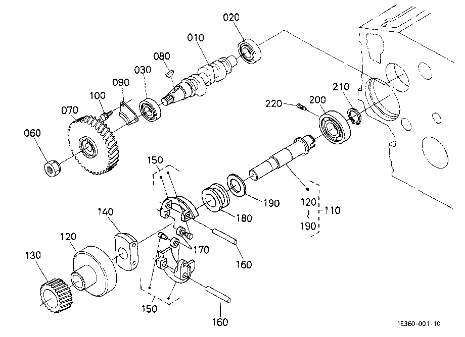 Fuel Camshaft And Governor Shaft