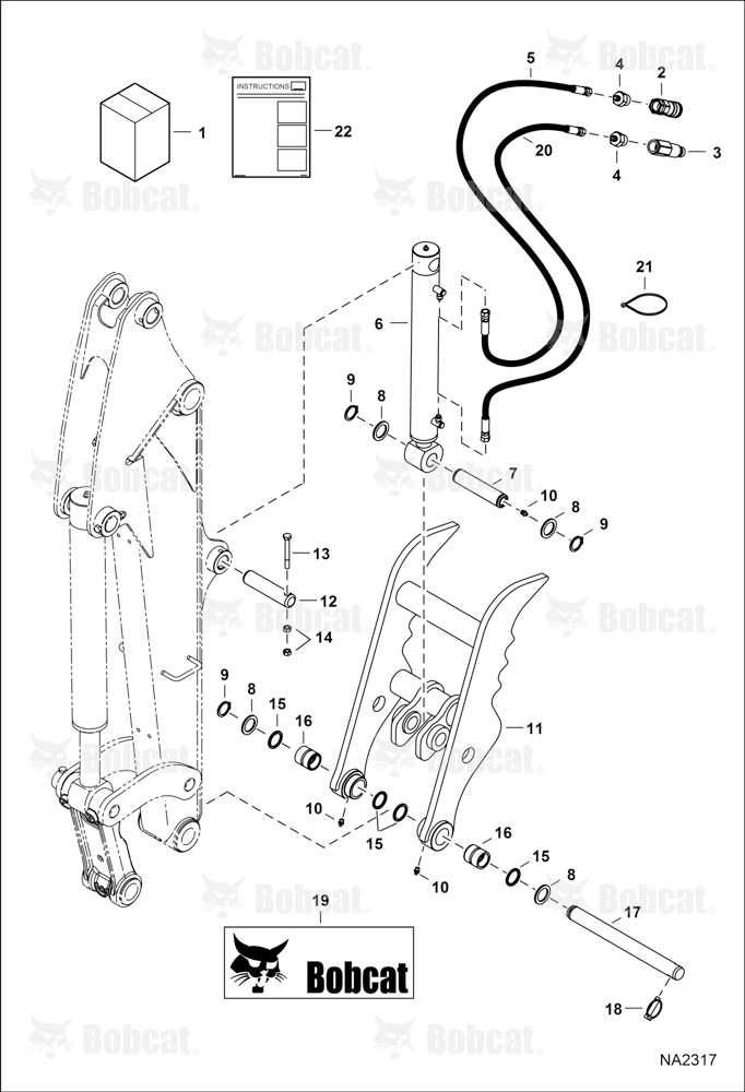 Clamp (Kit) (W/O X-Change) AFM100101 & Above