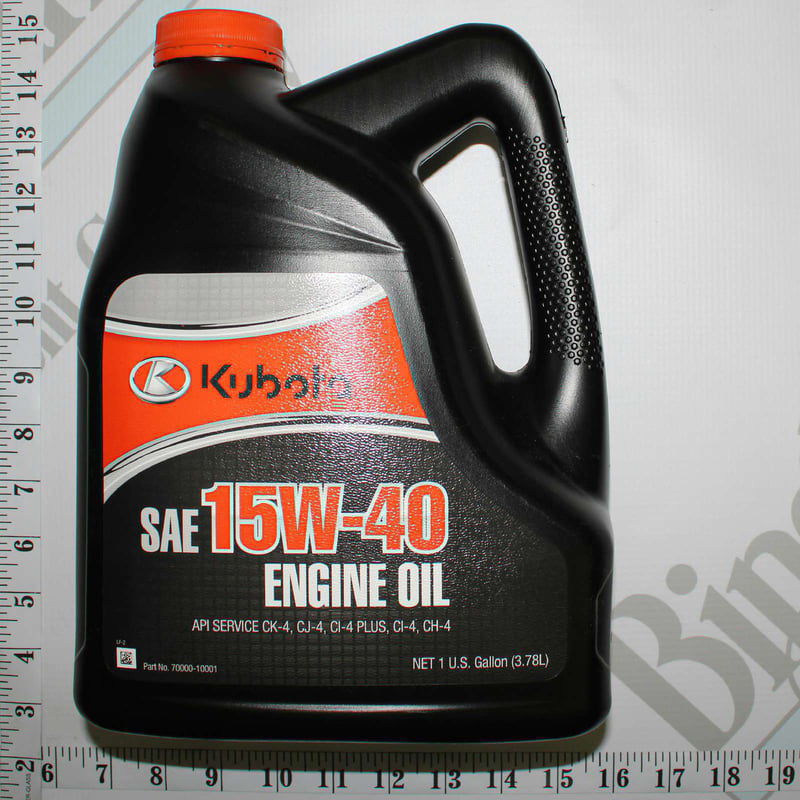 Kubota 70000-10001 15W-40 Engine Oil (1-gallon) | OEM Kubota Parts