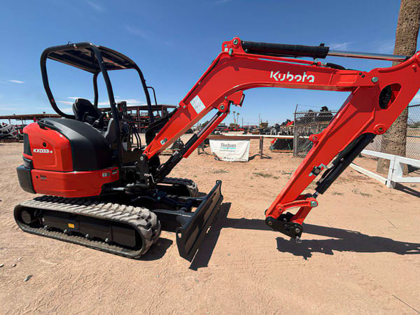 Kubota KX033-4 Compact Excavator W/Canopy | OEM Kubota Parts