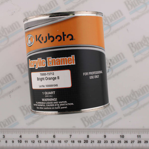 Kubota 70000-73712 Paint,Qt Orange Ii Lead Free (R1) | OEM Kubota