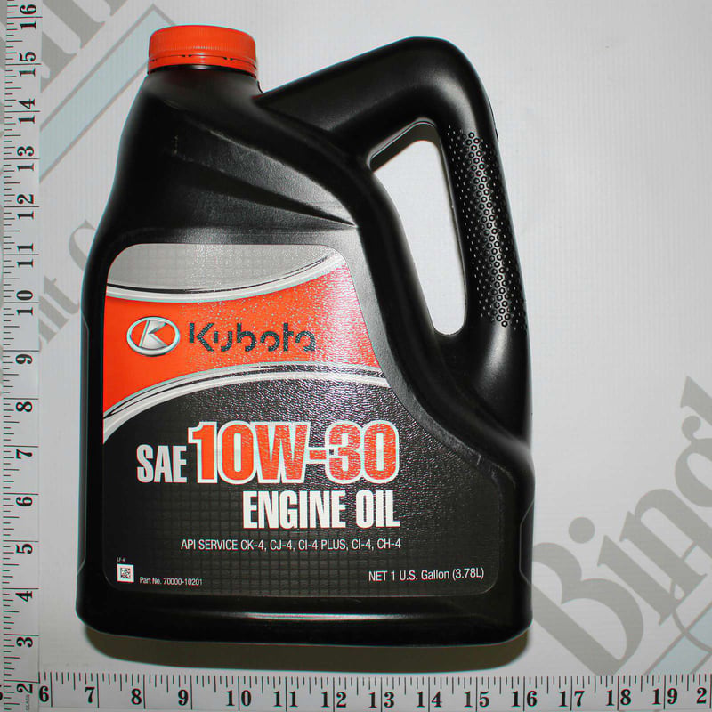 Kubota 70000-10201 1 Gallon 10W-30 Oil | OEM Kubota Parts