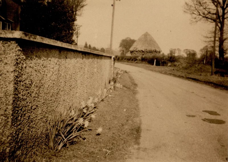 Hayrick outside Gate Farm