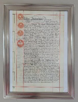 Foxham Readng Room Indenture