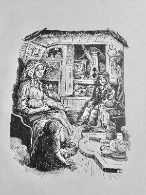 The Boatman’s Cabin was barely 10’ long and housed an entire family