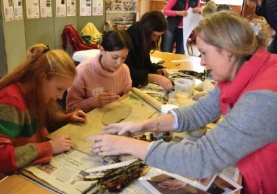 Making clay pots with Emma Blackett