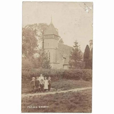 Children outside St John The Baptist Church