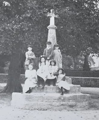 Postcard of the Medieval Village Cross circa 1900
