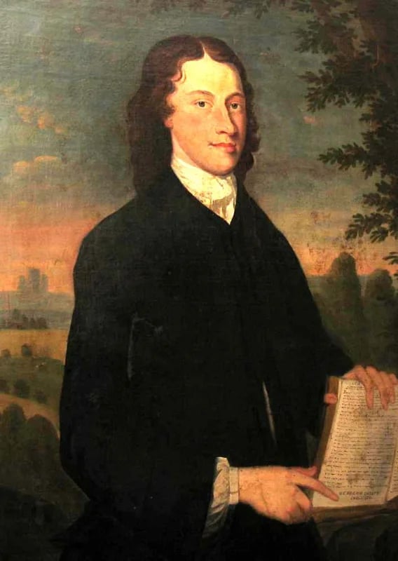 John Cennick (1718-55) John is pointing to the words &lsquo;We preach Christ crucified&rsquo;