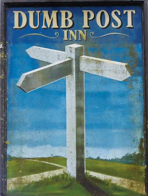 An older version of the pub sign