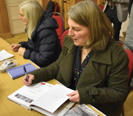 Louise, author at the book signing