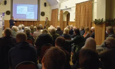 Martin Nye with guest speaker Simon Draper