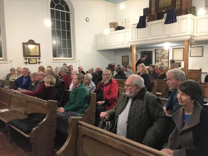 Some of the delighted audience which attended the event.
