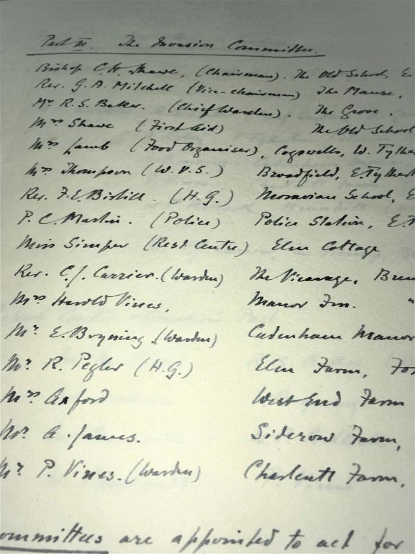Bremhill Parish War Book