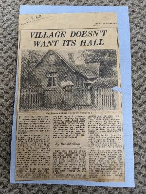 Old School - village doesn't want its hall