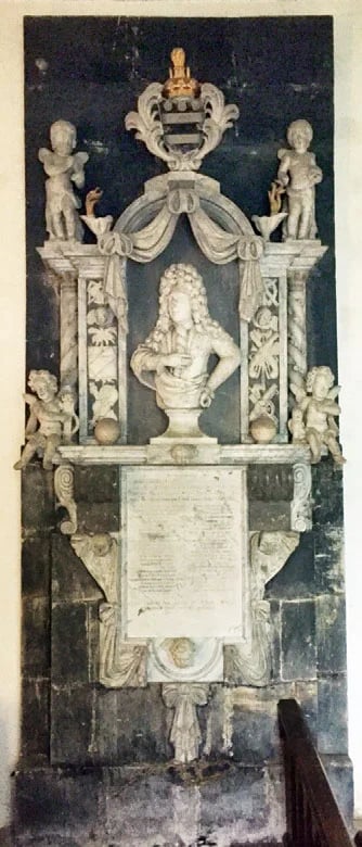 The Baroque marble monument in St Martin&rsquo;s Church to George Hungerford who died in 1697