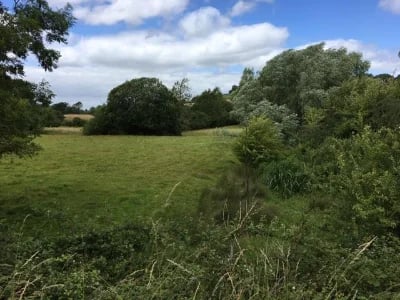 View of the site of Stanley Abbey from the cycle track