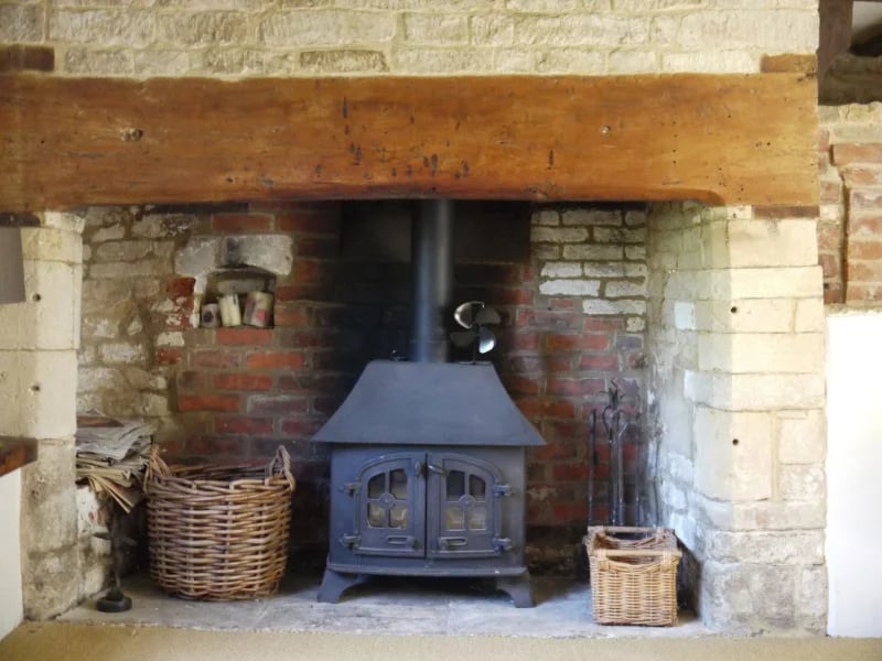 Old Orchard Cottage Fireplace