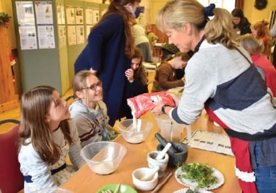 Fi Jarman making 'Medicinal Potions' with Hester and Aurora