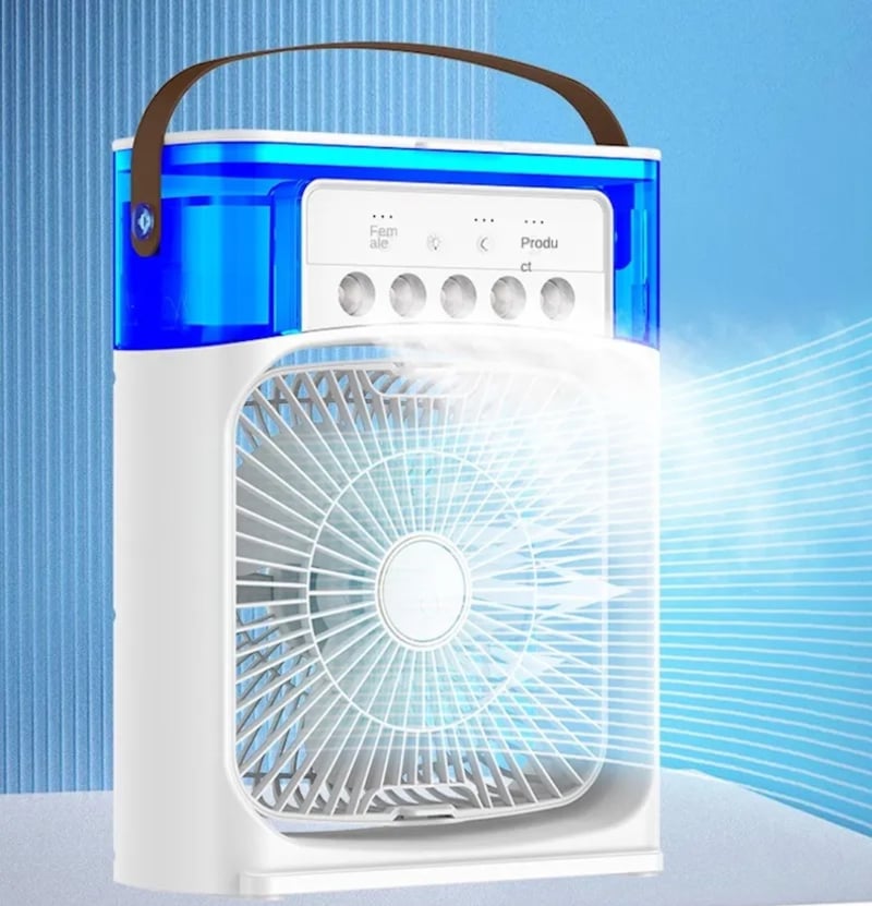 Ventilador Climatizador e Umidificador Portátil