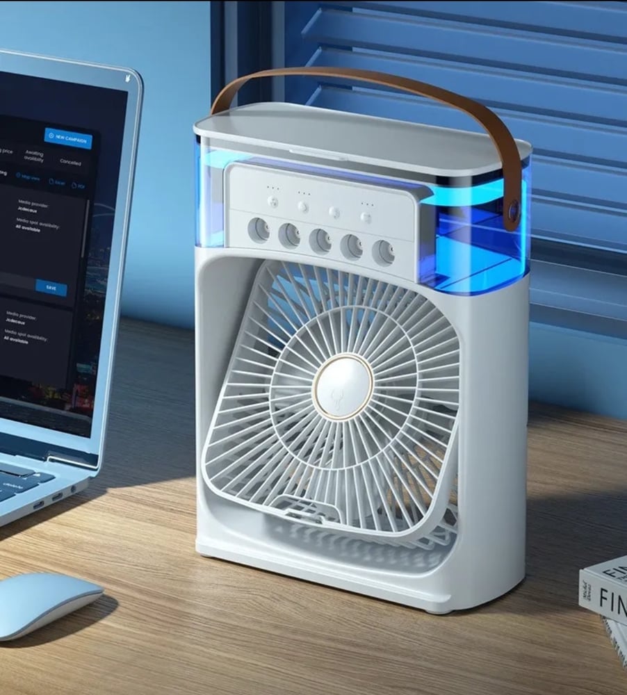 Ventilador Climatizador e Umidificador Portátil