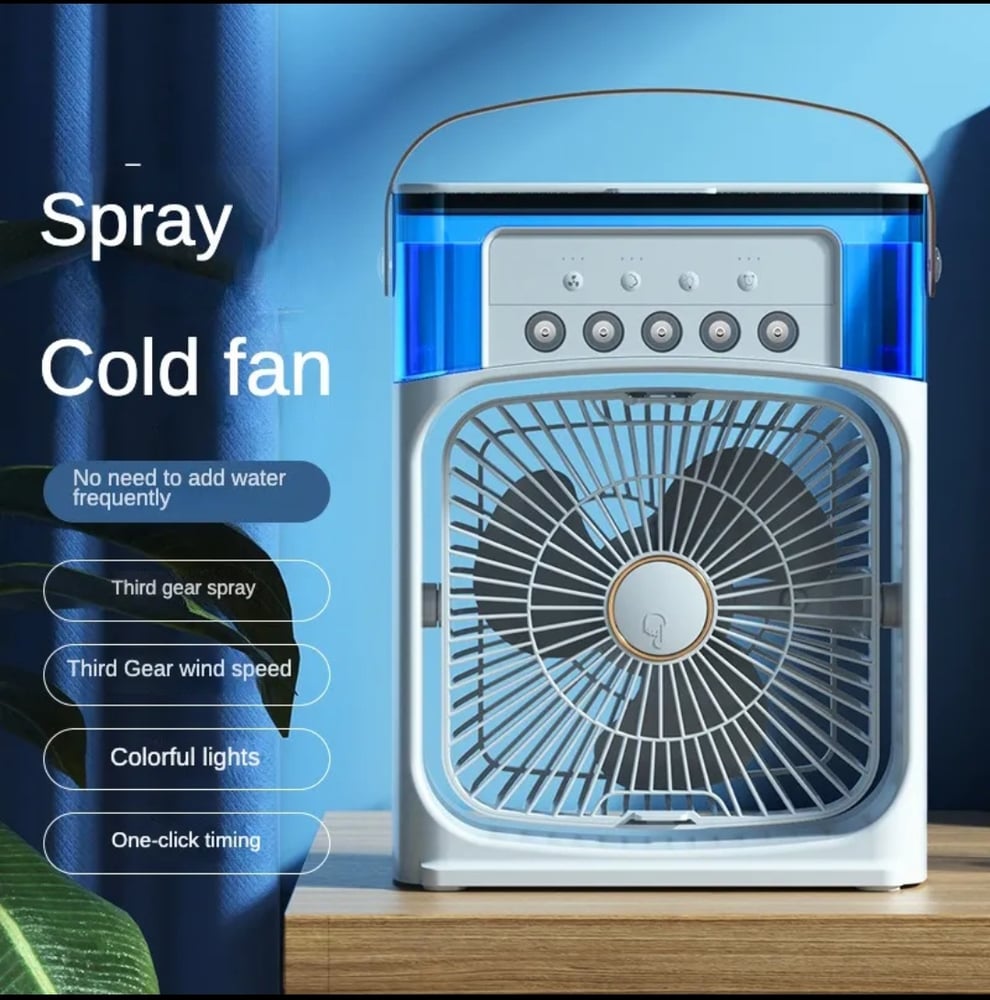 Ventilador Climatizador e Umidificador Portátil