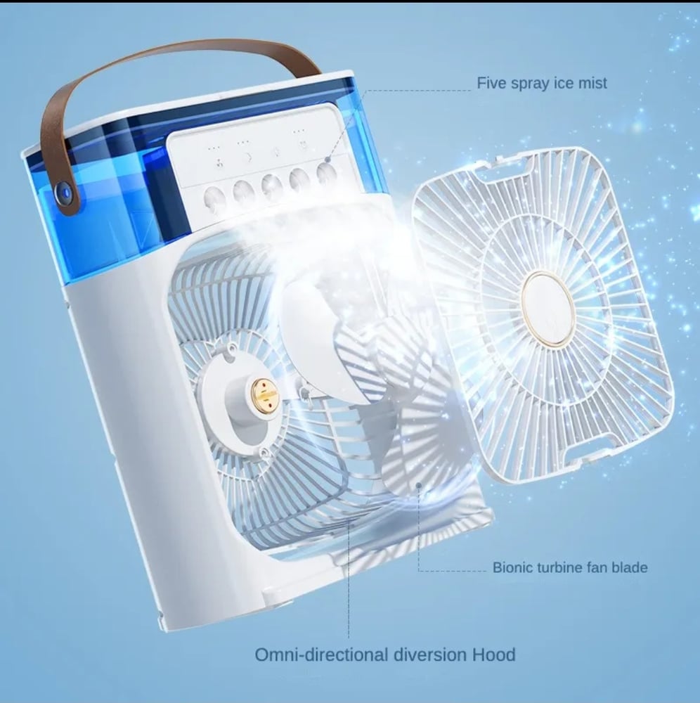 Ventilador Climatizador e Umidificador Portátil