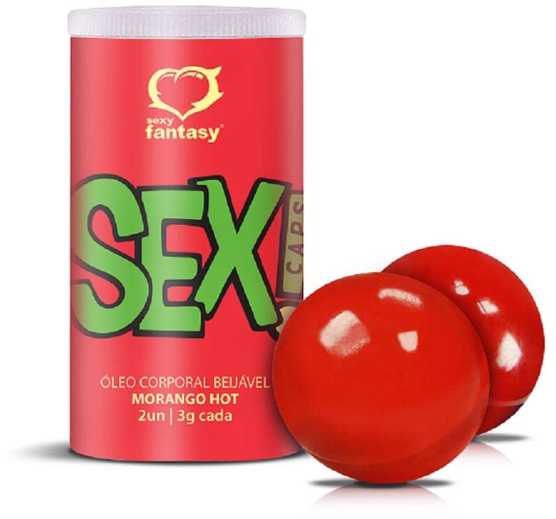 Cápsulas Sex Beijáveis – Hot Morango