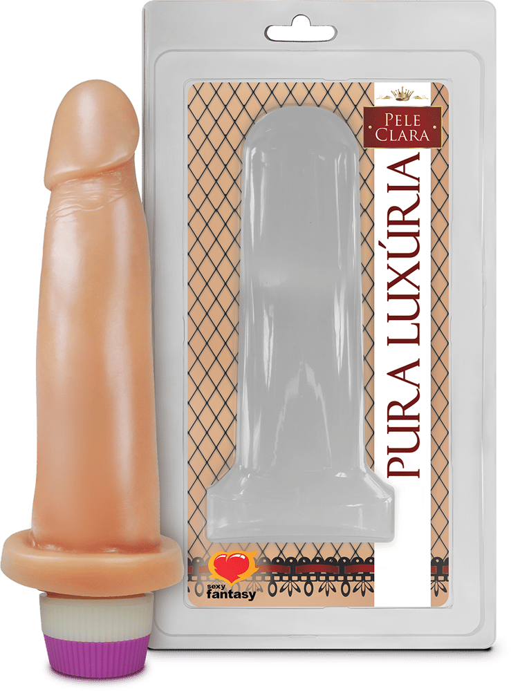 PRÓTESE COM VIBRADOR EM SILICONE 14 X 4cm