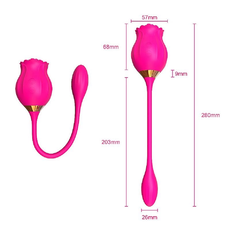 Vibrador de Ponto G e Clitóris com Pulsação Snak