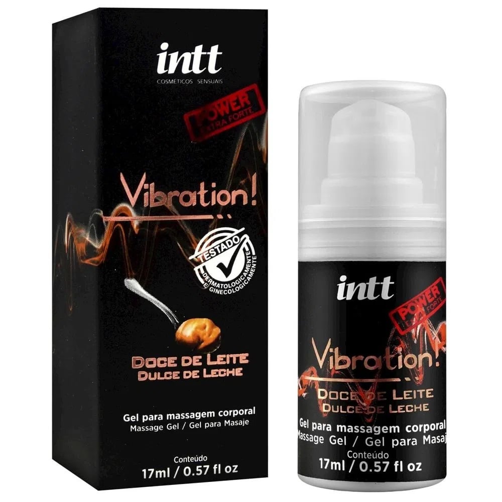 Vibration Gel com Vibração Intensa Sabor Doce de Leite