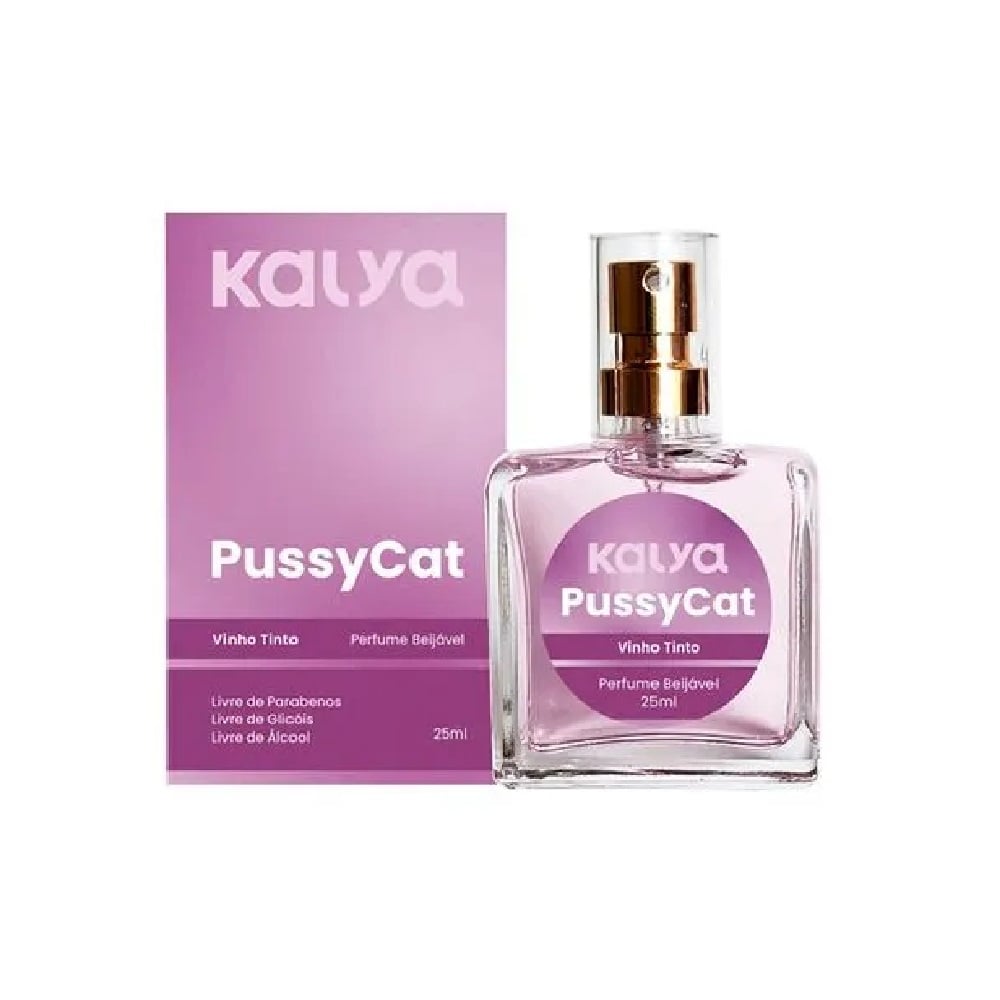 Pussycat Perfume Beijável Feminino Vinho Tinto