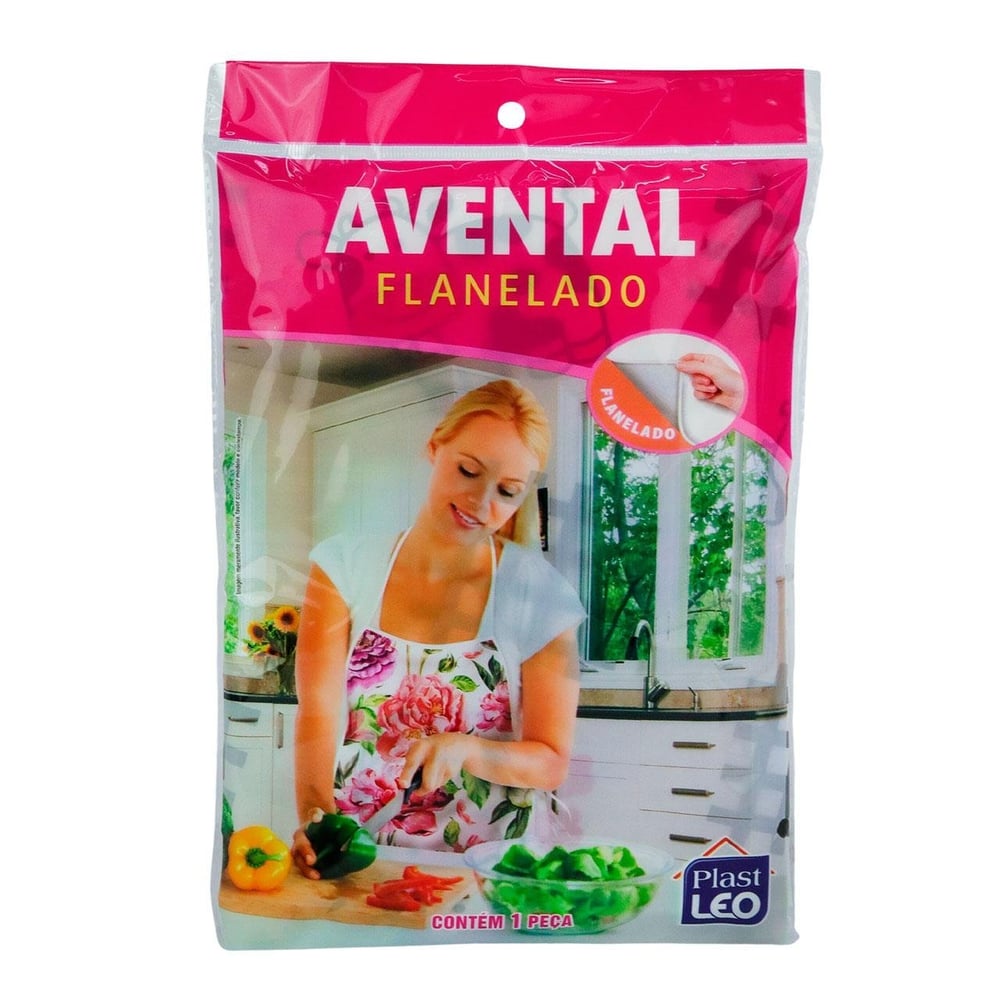 Avental de Cozinha Polietileno 62cm Flanelado